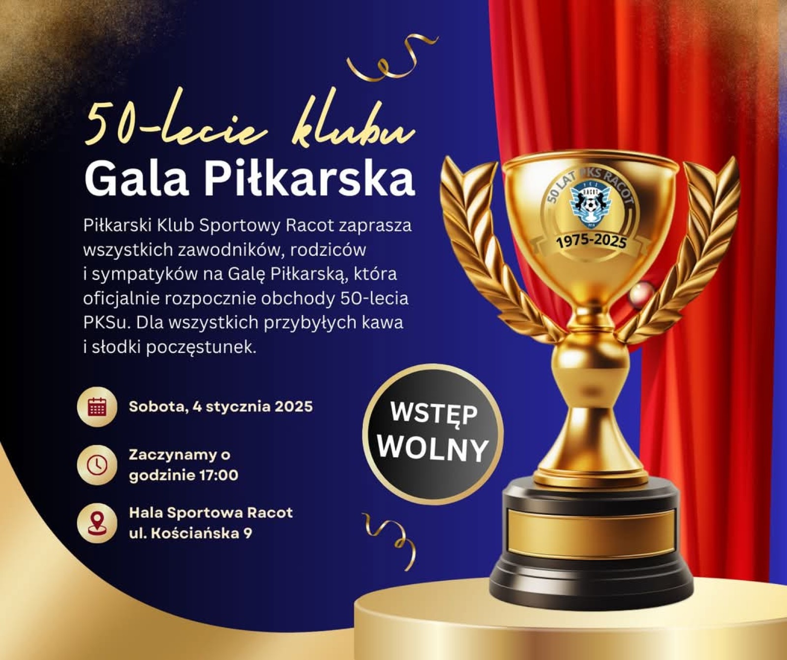 Gala z okazji 50-lecia Klubu Sportowego Racot